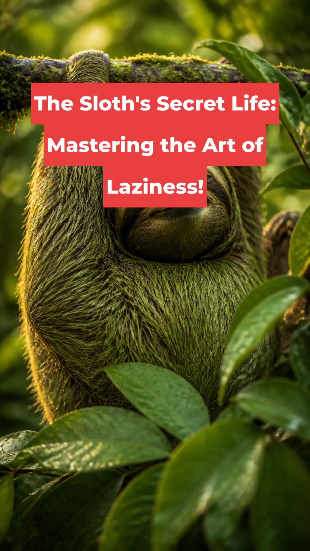 The Sloth's Secret Life: Mastering the Art of Laziness!