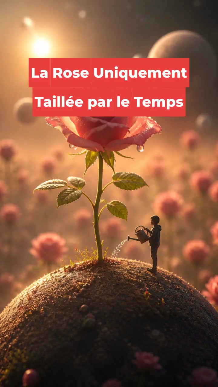 La Rose Uniquement Taillée par le Temps
