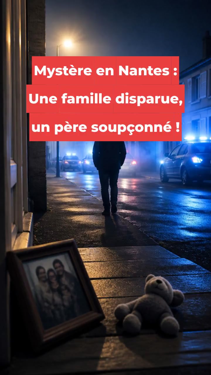 Mystère en Nantes : Une famille disparue, un père soupçonné !