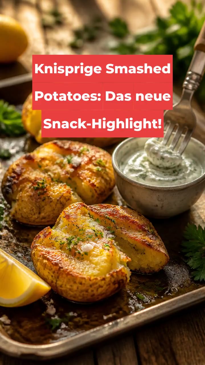 Knisprige Smashed Potatoes: Das neue Snack-Highlight!