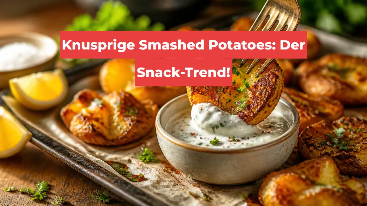 Knusprige Smashed Potatoes: Der Snack-Trend!
