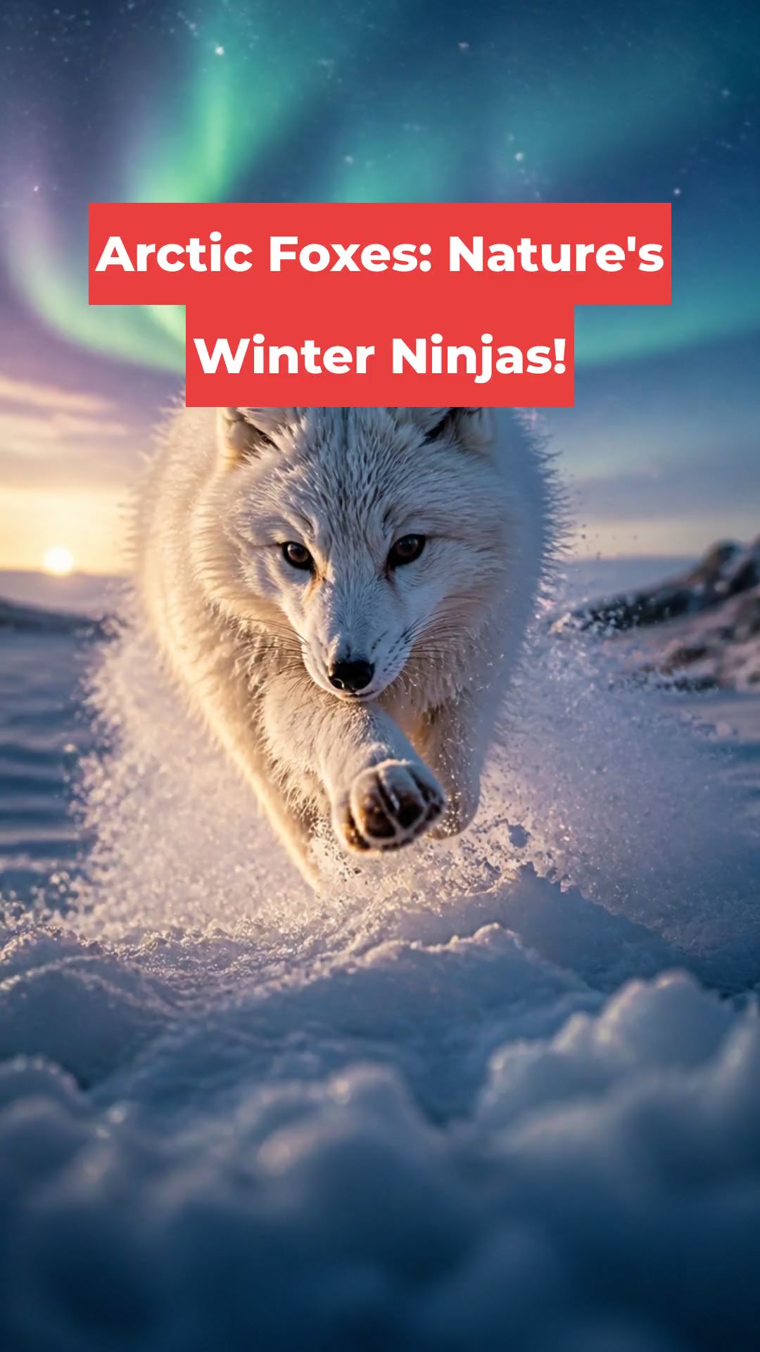 Arctic Foxes: Nature's Winter Ninjas!