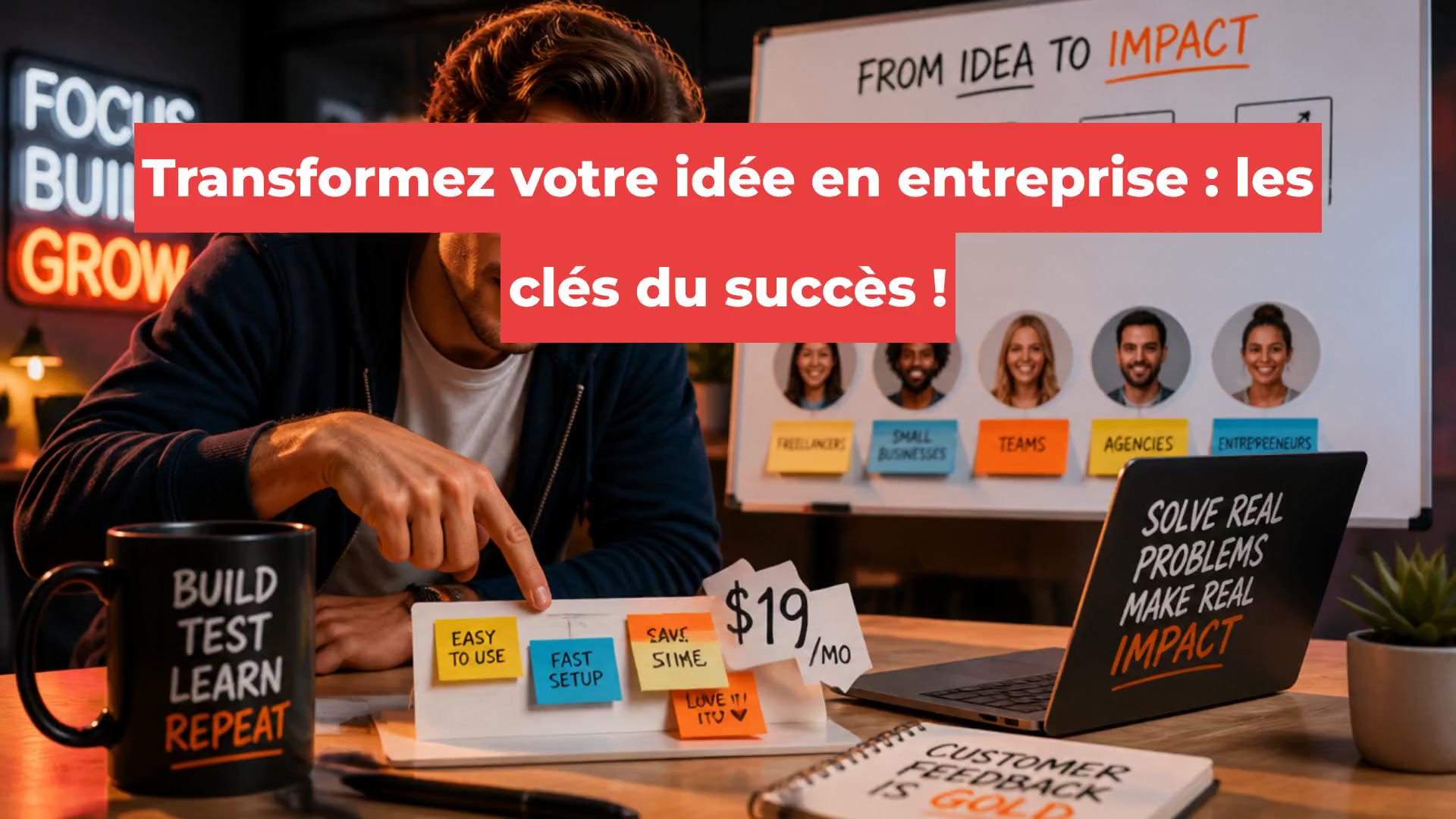 Transformez votre idée en entreprise : les clés du succès !