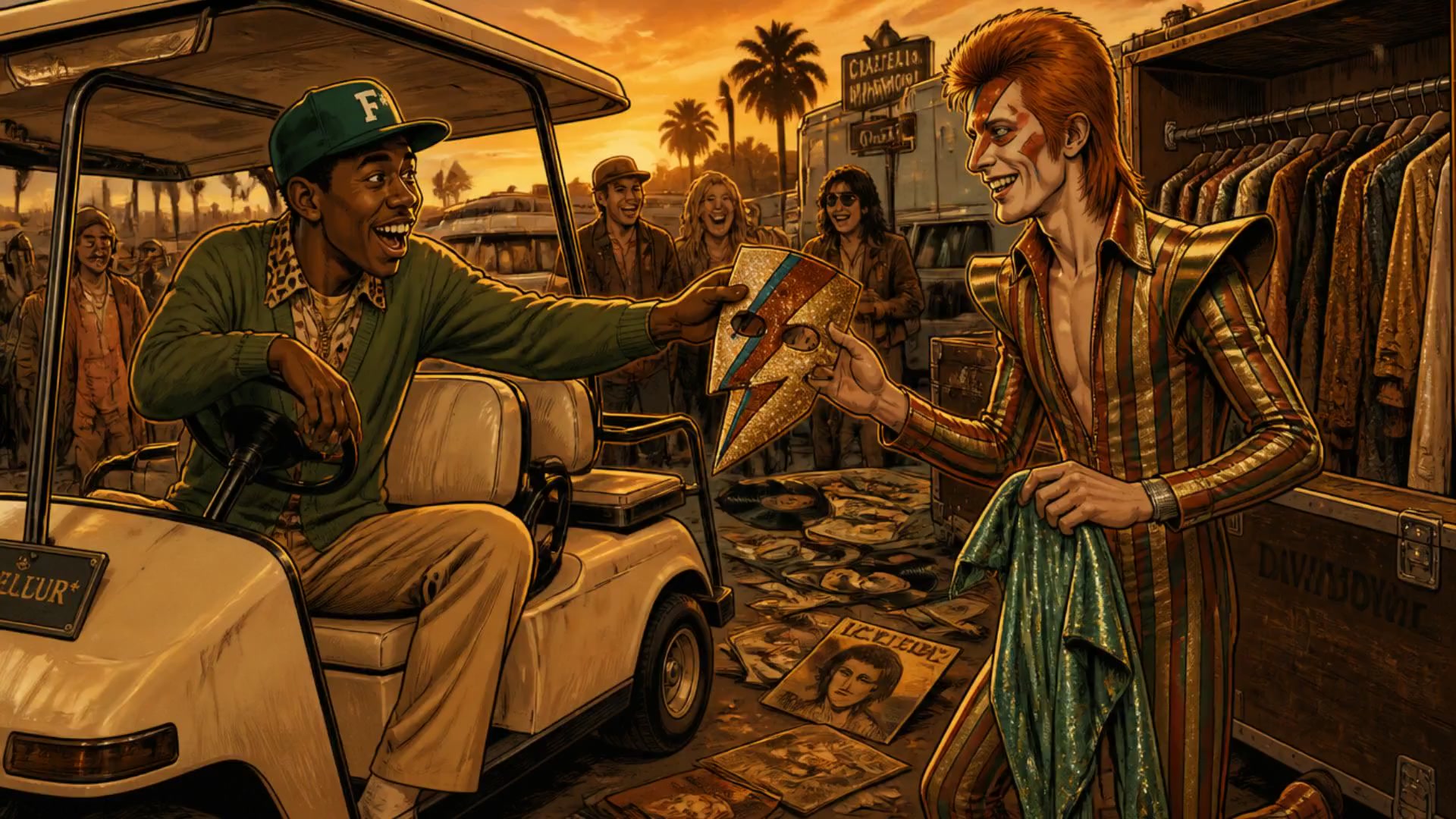 The Art of Reinvention: Tyler and Bowie's Bold Personas