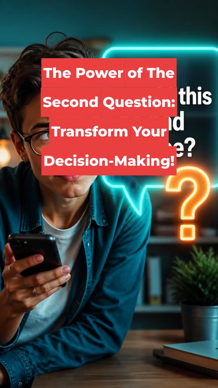 The Power of The Second Question: Transform Your Decision-Making!