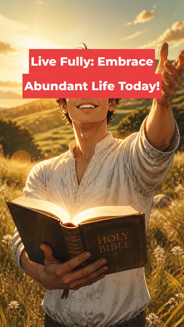 Live Fully: Embrace Abundant Life Today!