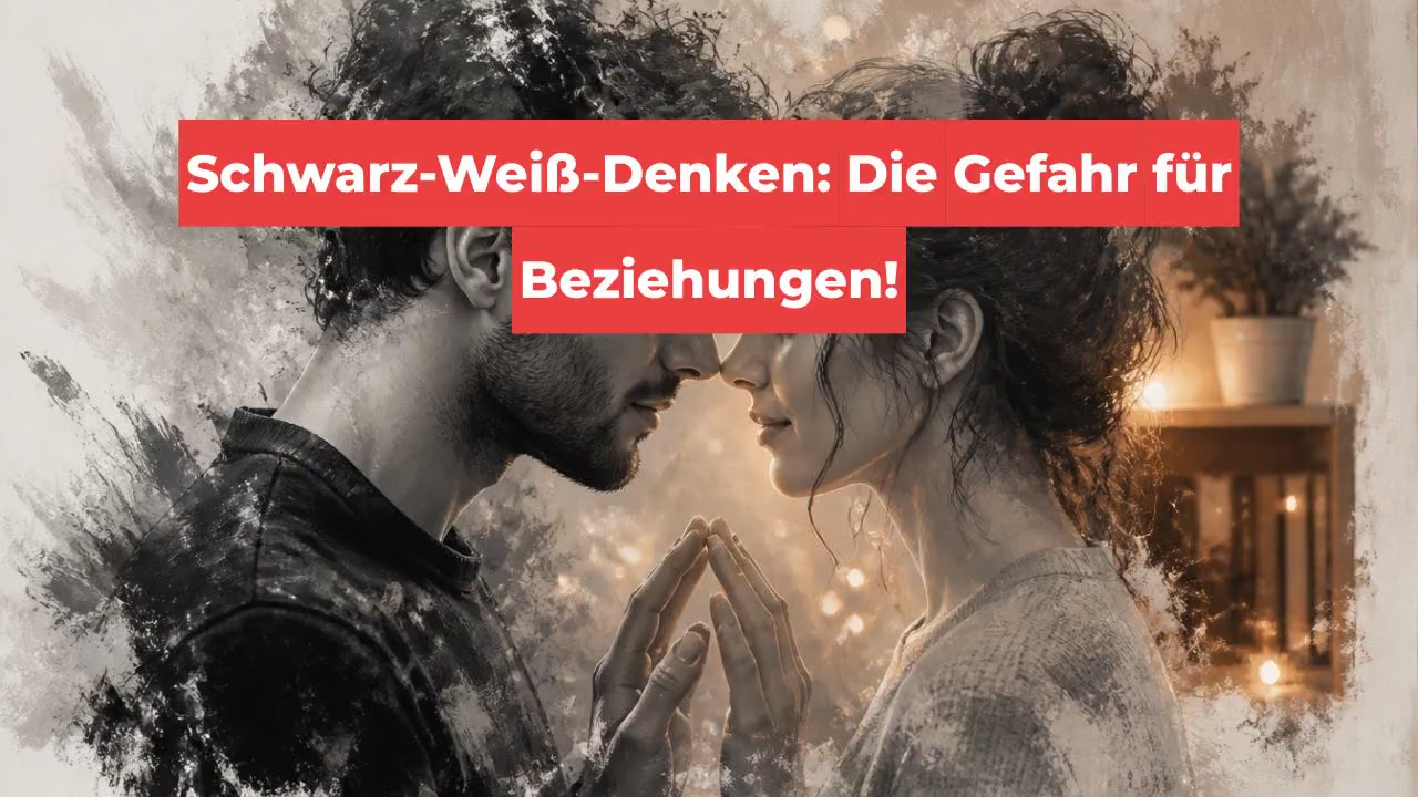 Schwarz-Weiß-Denken: Die Gefahr für Beziehungen!