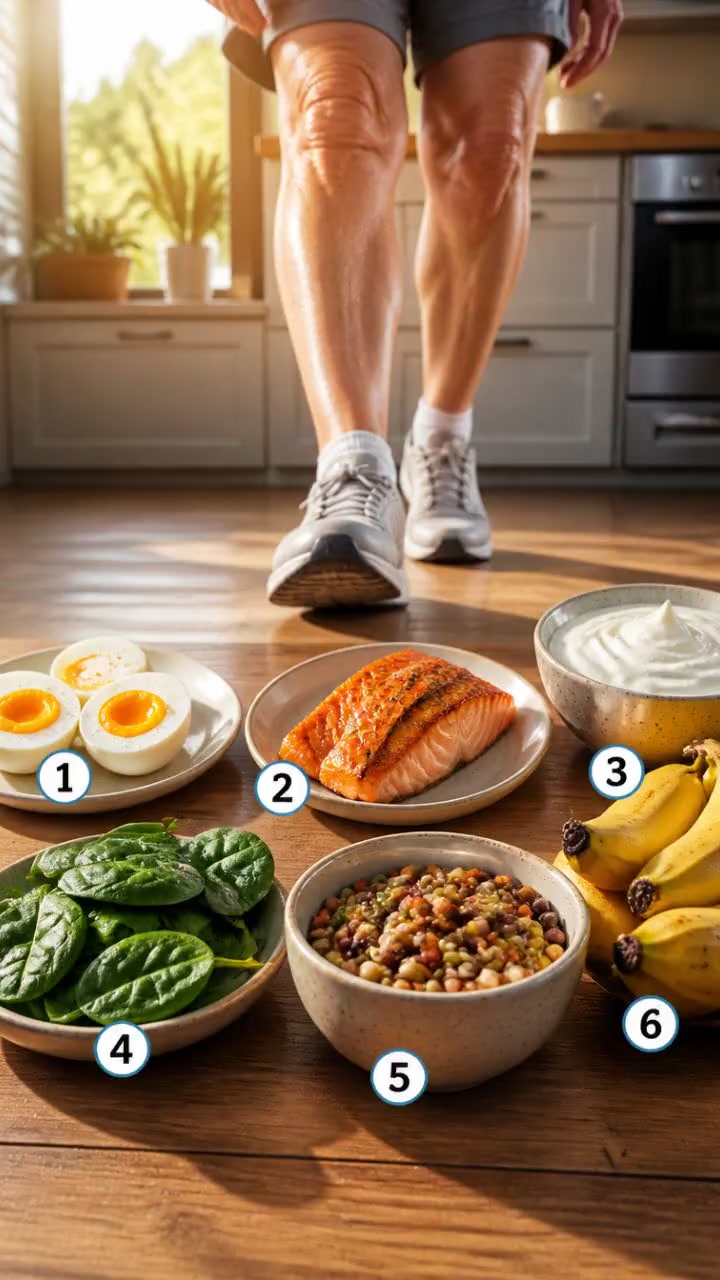 6 Foods to Keep Your Legs Strong After 60!