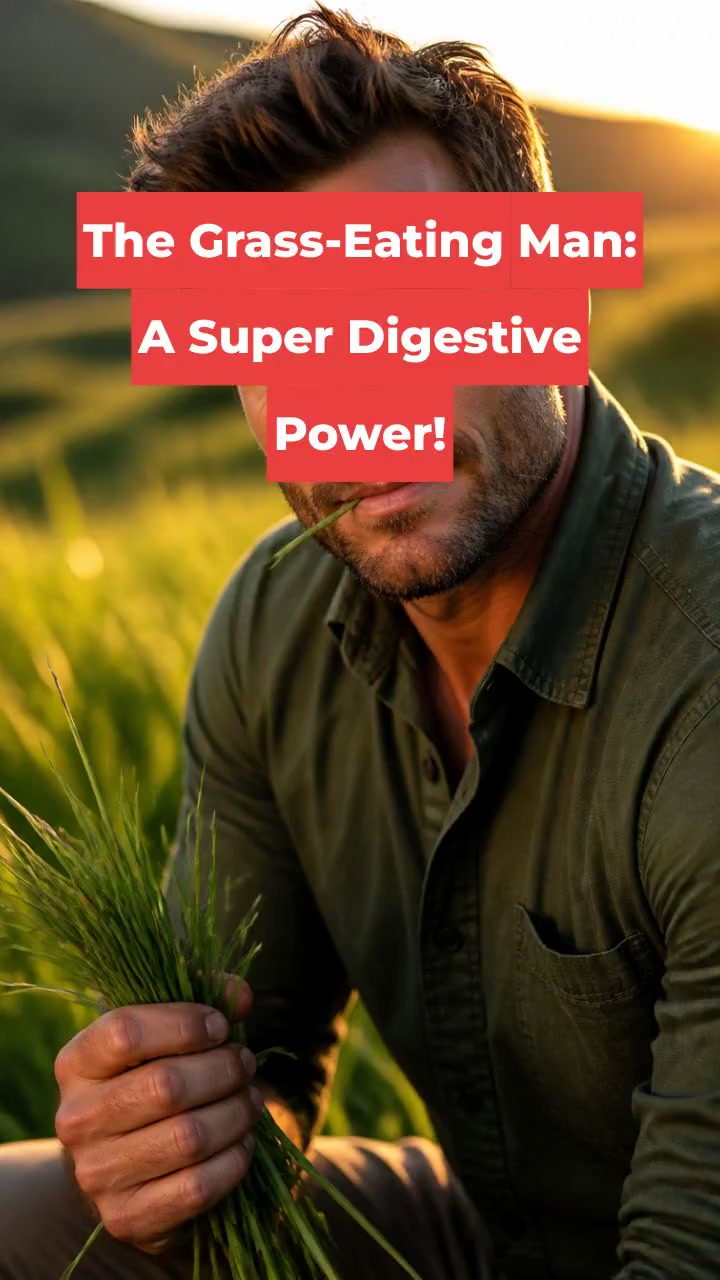 The Grass-Eating Man: A Super Digestive Power!