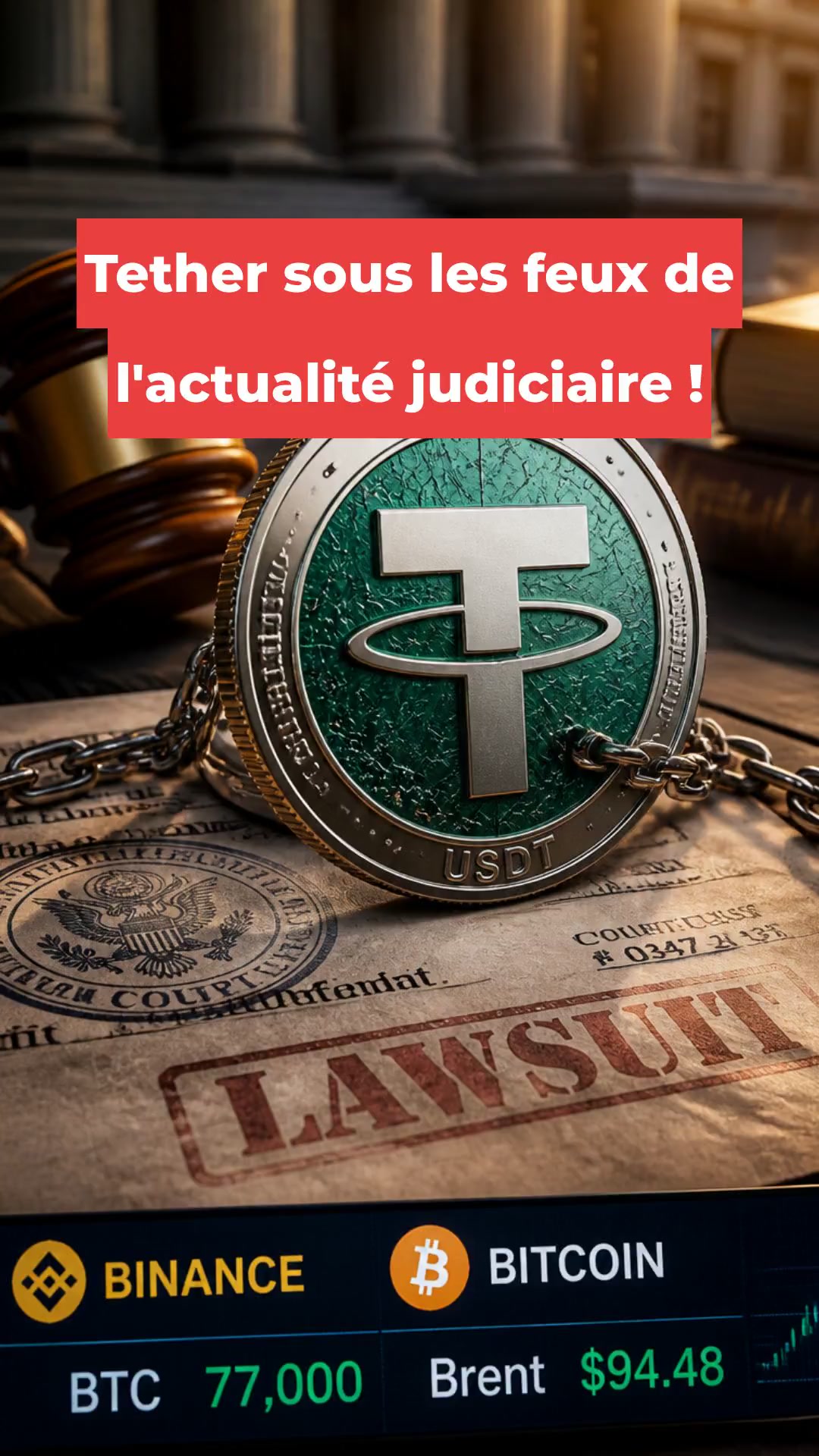 Tether sous les feux de l'actualité judiciaire !