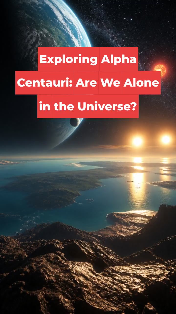 Exploring Alpha Centauri: Are We Alone in the Universe?