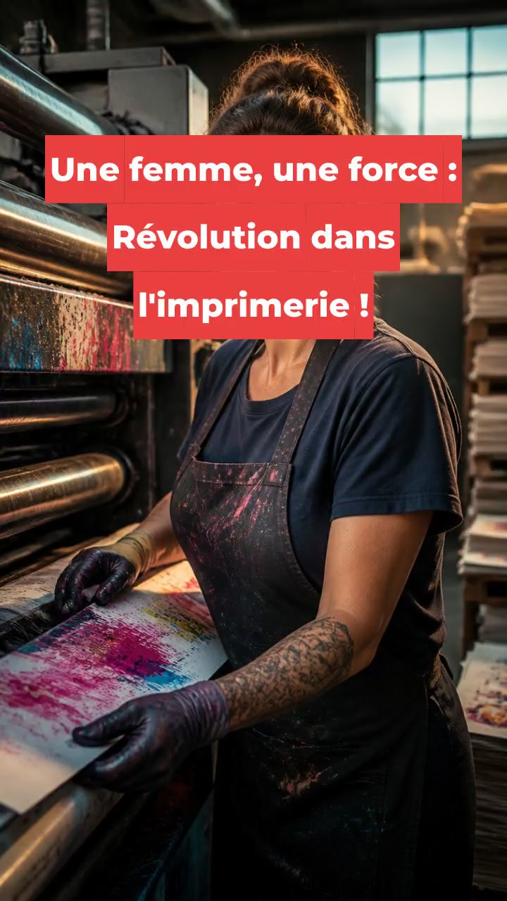Une femme, une force : Révolution dans l'imprimerie !