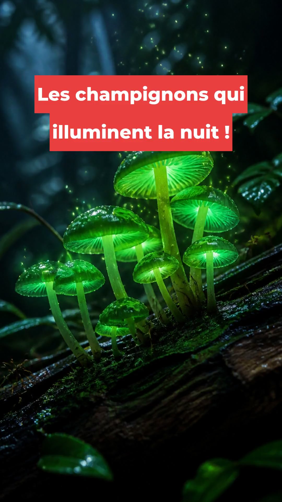 Les champignons qui illuminent la nuit !