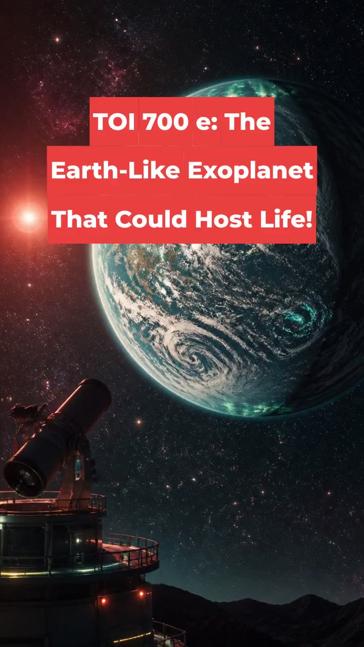 TOI 700 e: The Earth-Like Exoplanet That Could Host Life!
