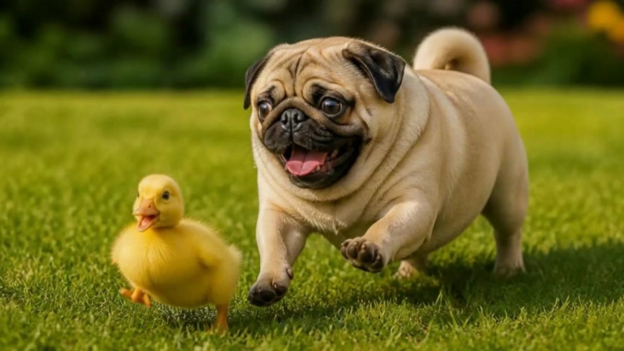 Epic Dance Battle: Pug vs Duck!