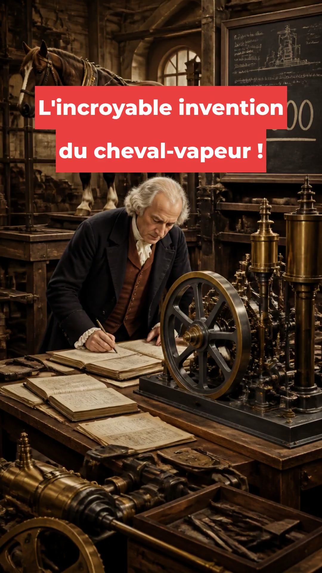 L'incroyable invention du cheval-vapeur !