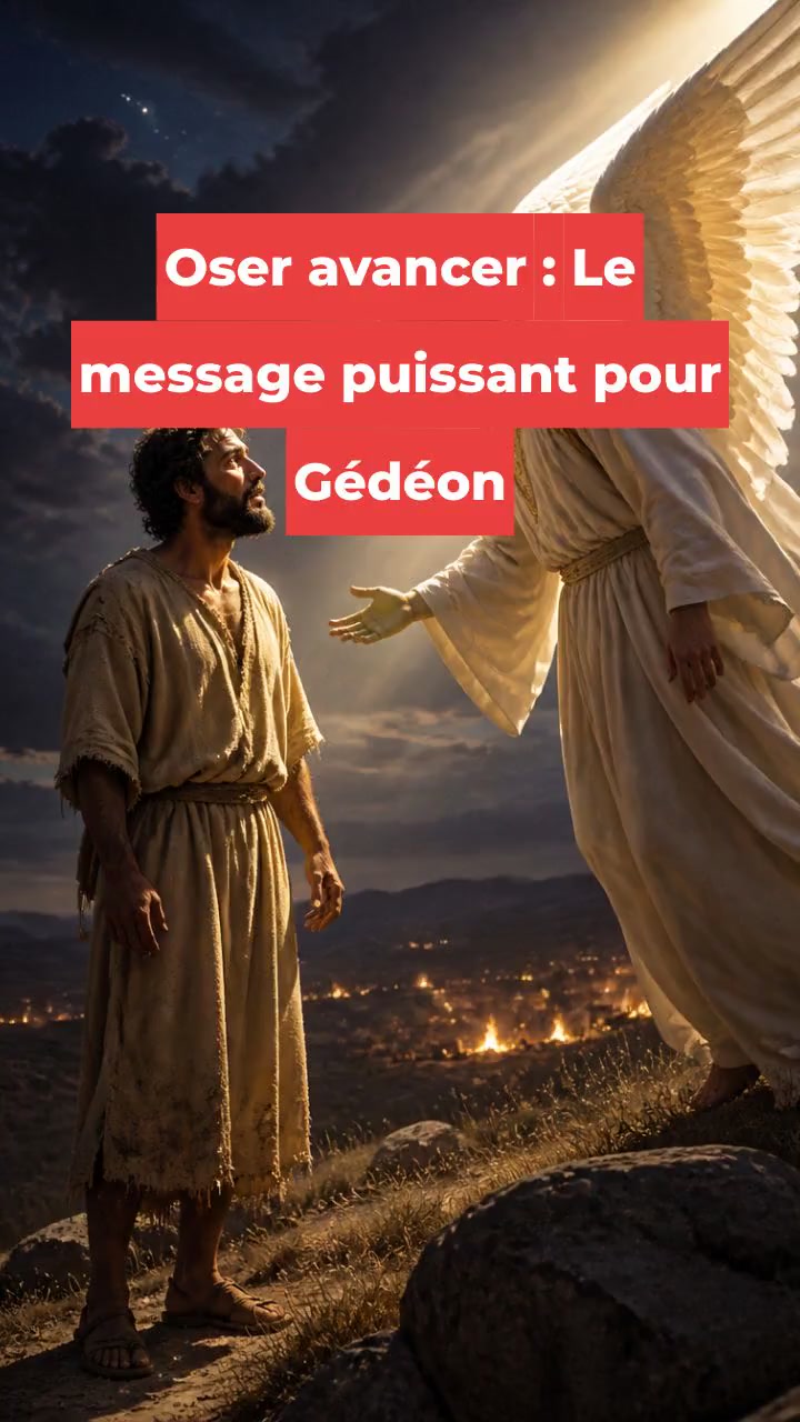 Oser avancer : Le message puissant pour Gédéon