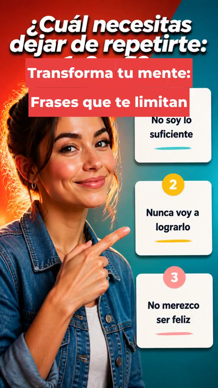 Transforma tu mente: Frases que te limitan