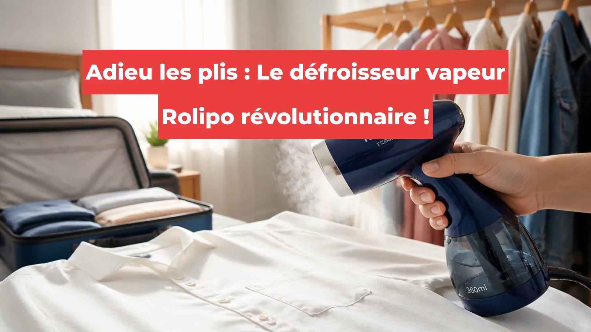 Adieu les plis : Le défroisseur vapeur Rolipo révolutionnaire !