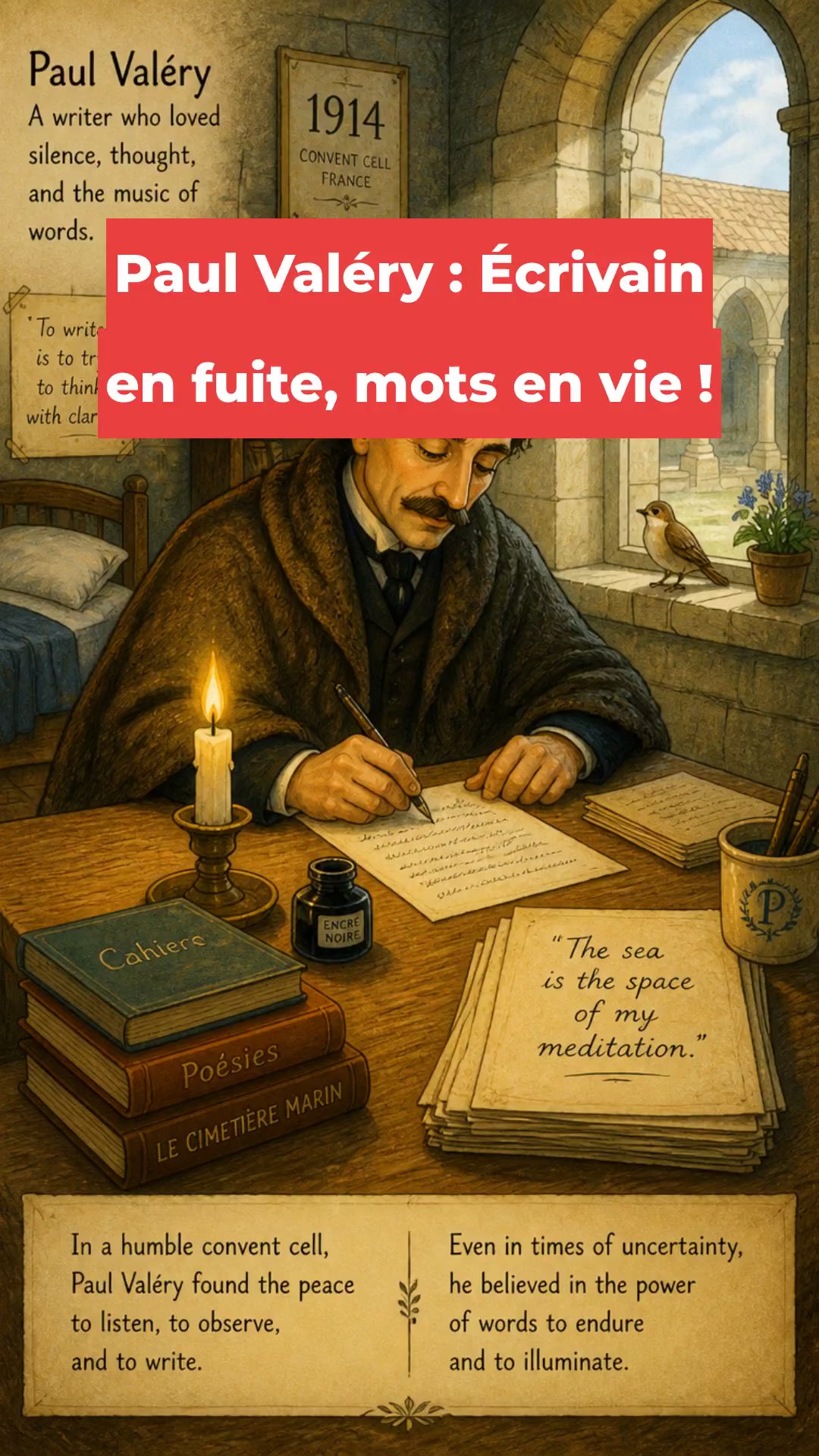 Paul Valéry : Écrivain en fuite, mots en vie !