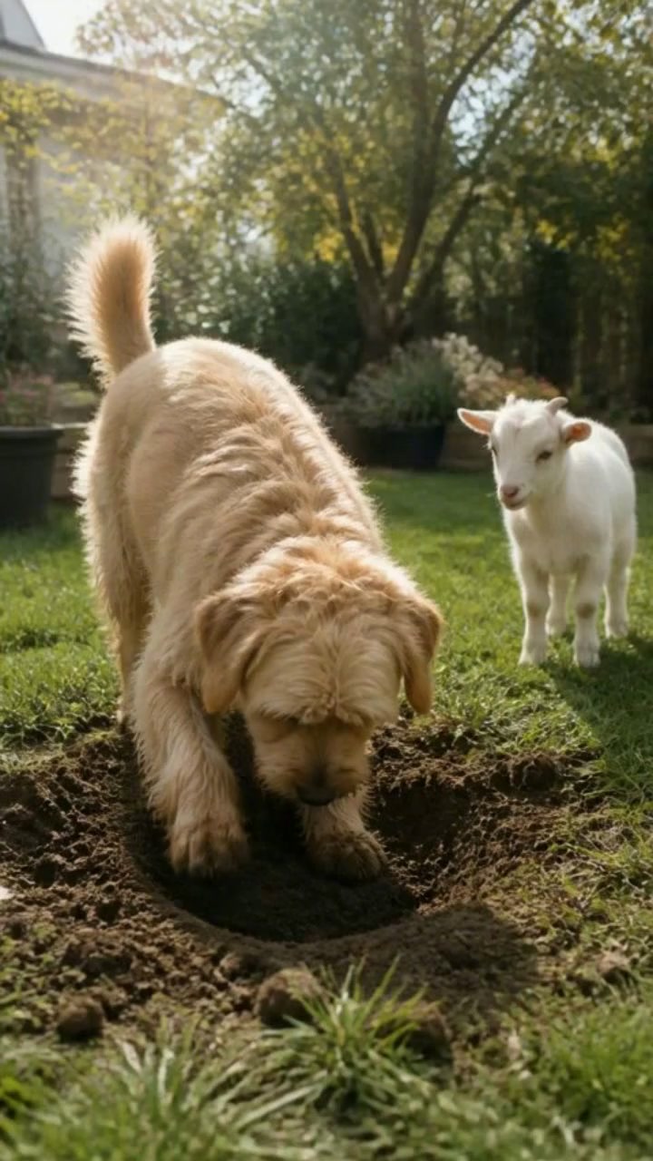 Epic Backyard Adventures: Dog vs. Goat Showdown!