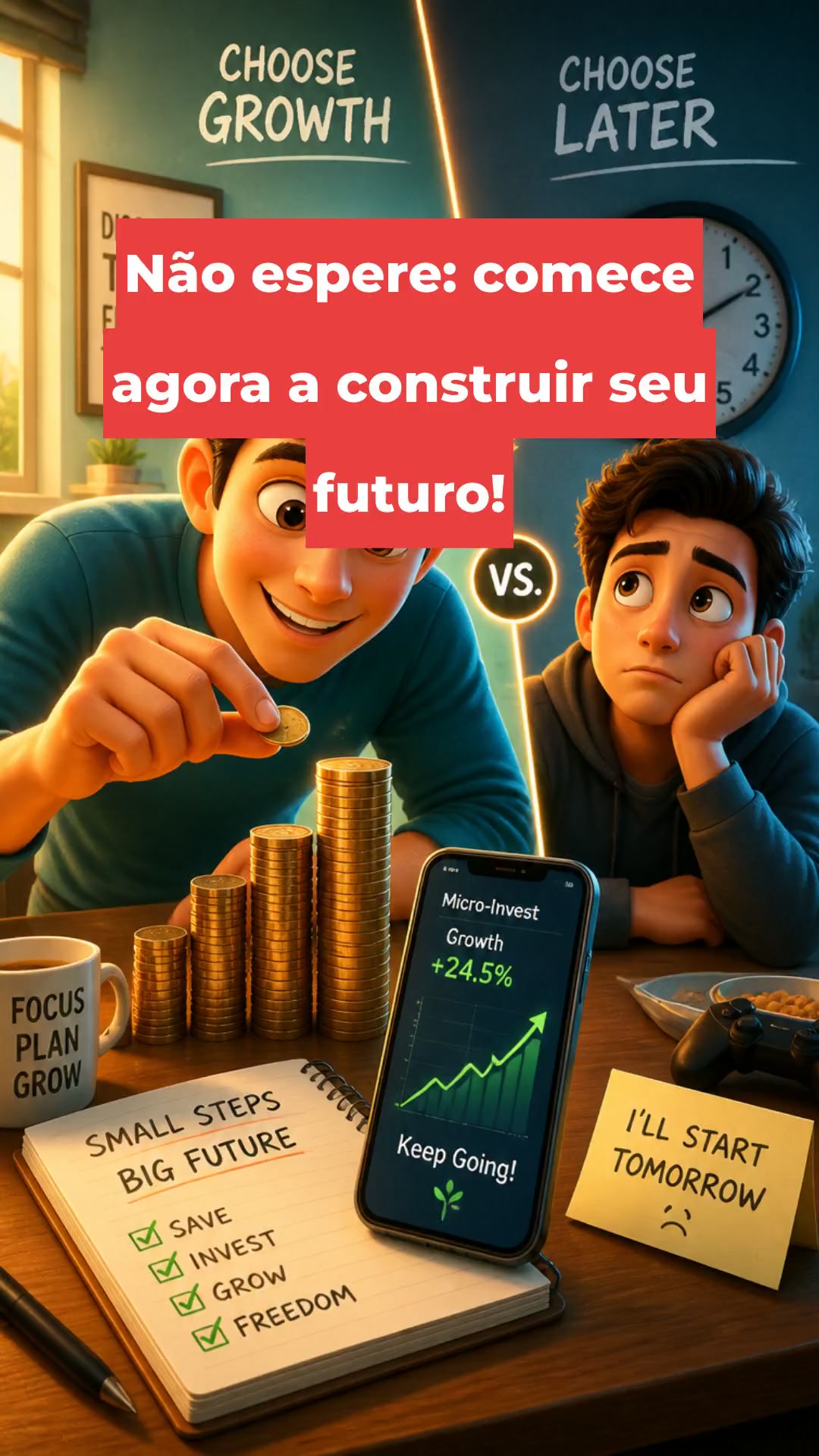 Não espere: comece agora a construir seu futuro!