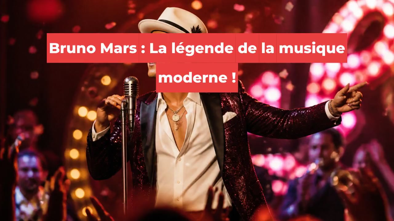 Bruno Mars : La légende de la musique moderne !