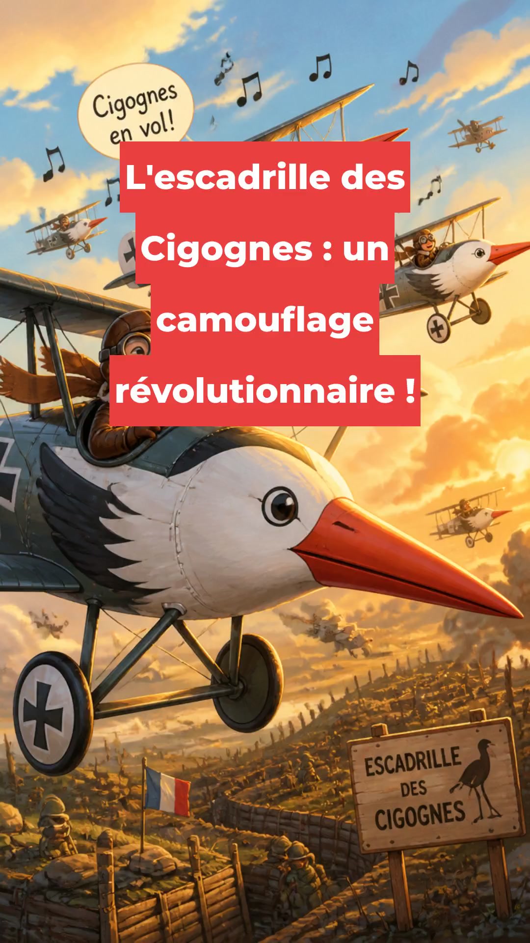 L'escadrille des Cigognes : un camouflage révolutionnaire !