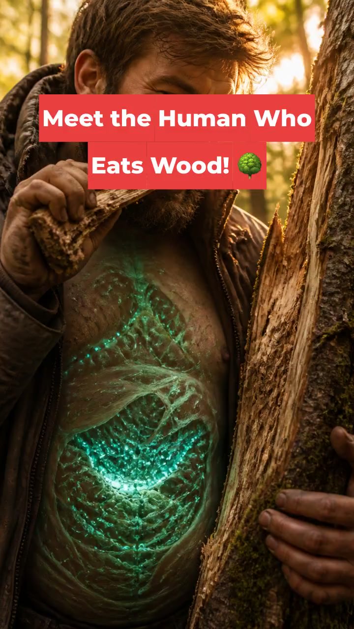 Meet the Human Who Eats Wood! 🌳