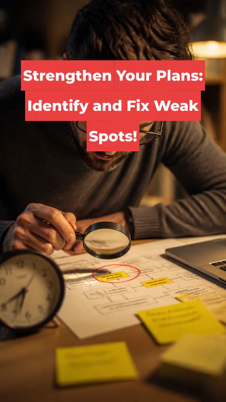 Strengthen Your Plans: Identify and Fix Weak Spots!