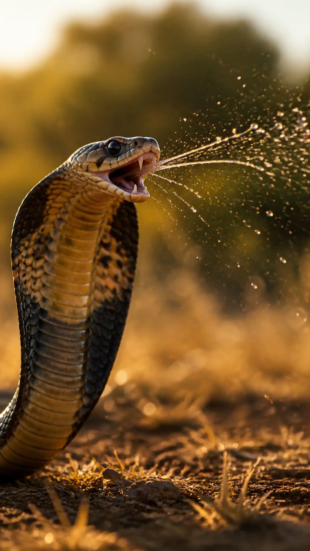 THIS SNAKE AIMS FOR YOUR EYES?!