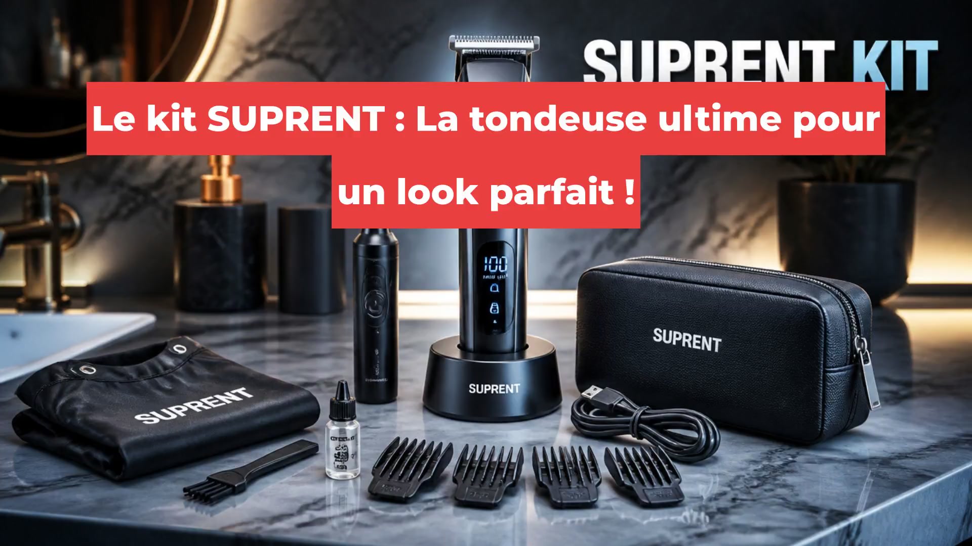 Le kit SUPRENT : La tondeuse ultime pour un look parfait !