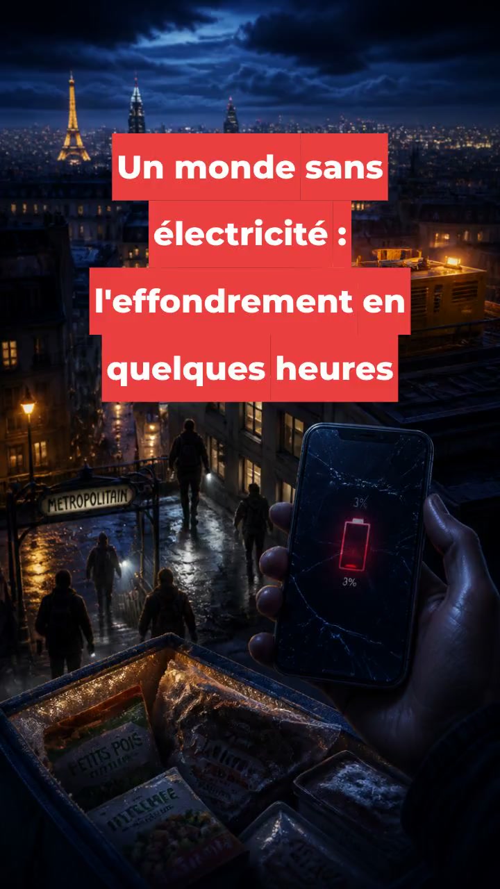 Un monde sans électricité : l'effondrement en quelques heures