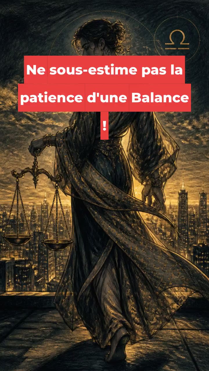 Ne sous-estime pas la patience d'une Balance !