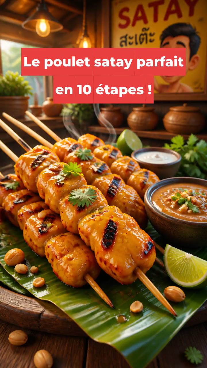 Le poulet satay parfait en 10 étapes !