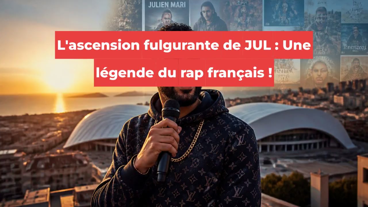 L'ascension fulgurante de JUL : Une légende du rap français !