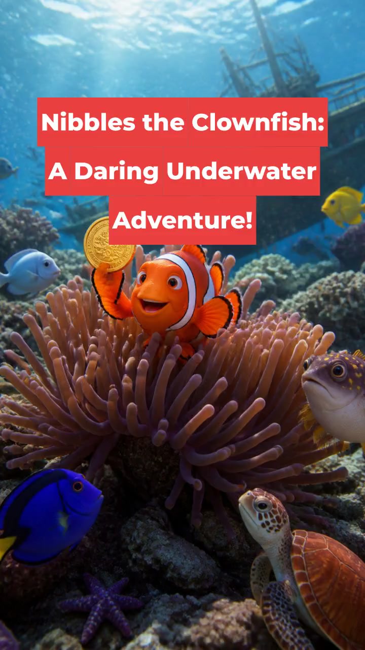 Nibbles the Clownfish: A Daring Underwater Adventure!