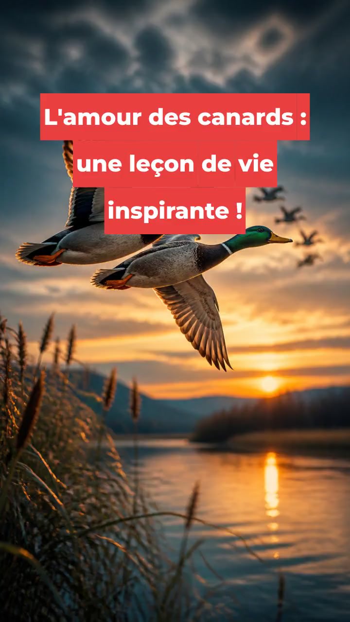 L'amour des canards : une leçon de vie inspirante !