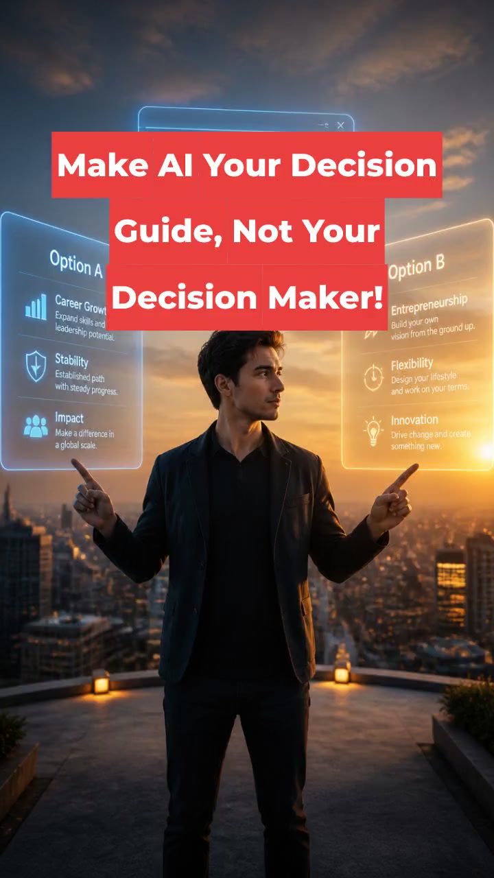Make AI Your Decision Guide, Not Your Decision Maker!
