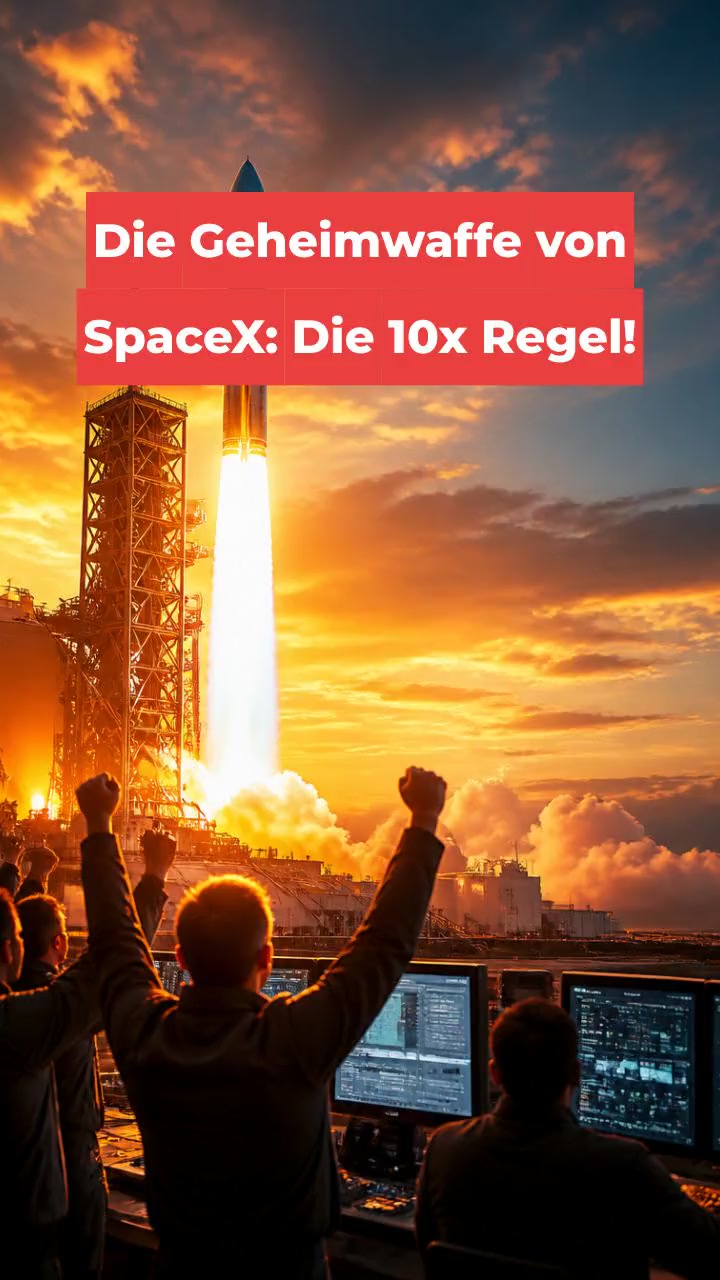 Die Geheimwaffe von SpaceX: Die 10x Regel!