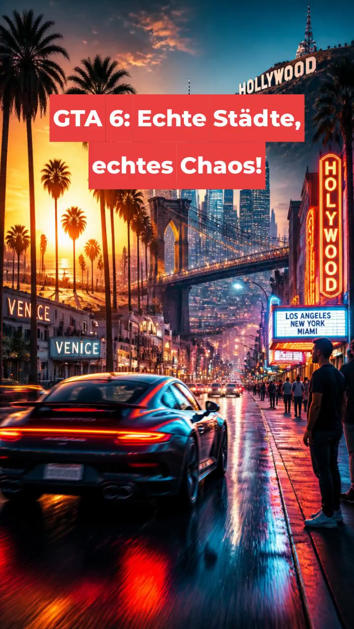 GTA 6: Echte Städte, echtes Chaos!