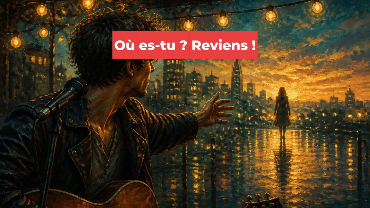 Où es-tu ? Reviens !