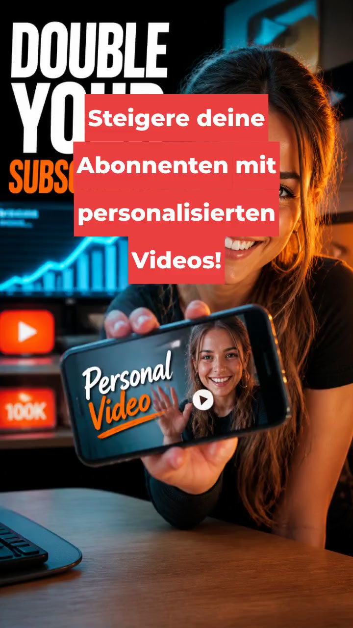 Steigere deine Abonnenten mit personalisierten Videos!