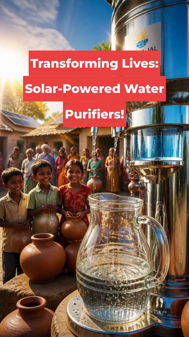 Transforming Lives: Solar-Powered Water Purifiers!