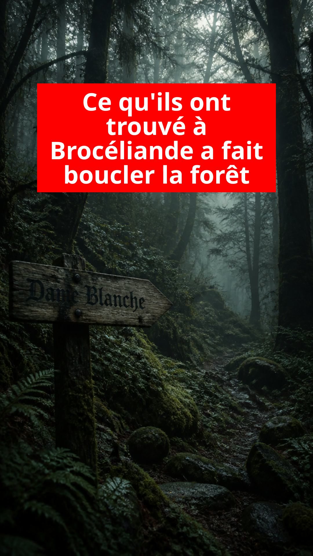 Ce qu'ils ont trouvé à Brocéliande a fait boucler la forêt