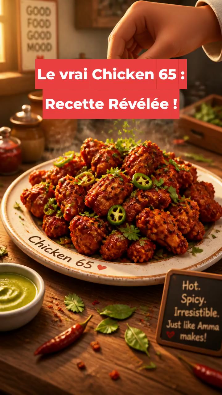 Le vrai Chicken 65 : Recette Révélée !