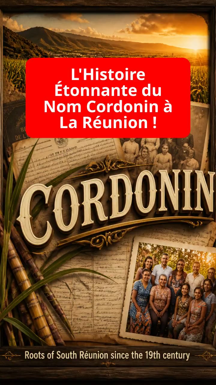 L'Histoire Étonnante du Nom Cordonin à La Réunion !