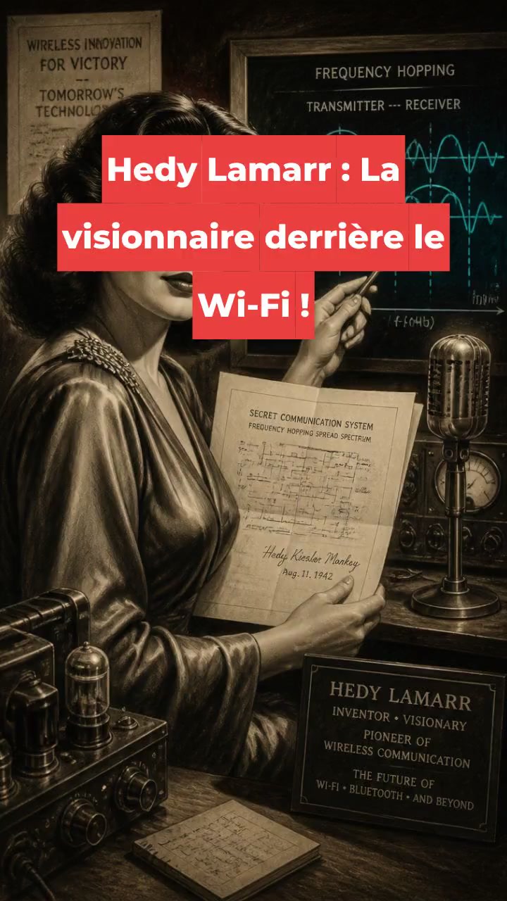 Hedy Lamarr : La visionnaire derrière le Wi-Fi !