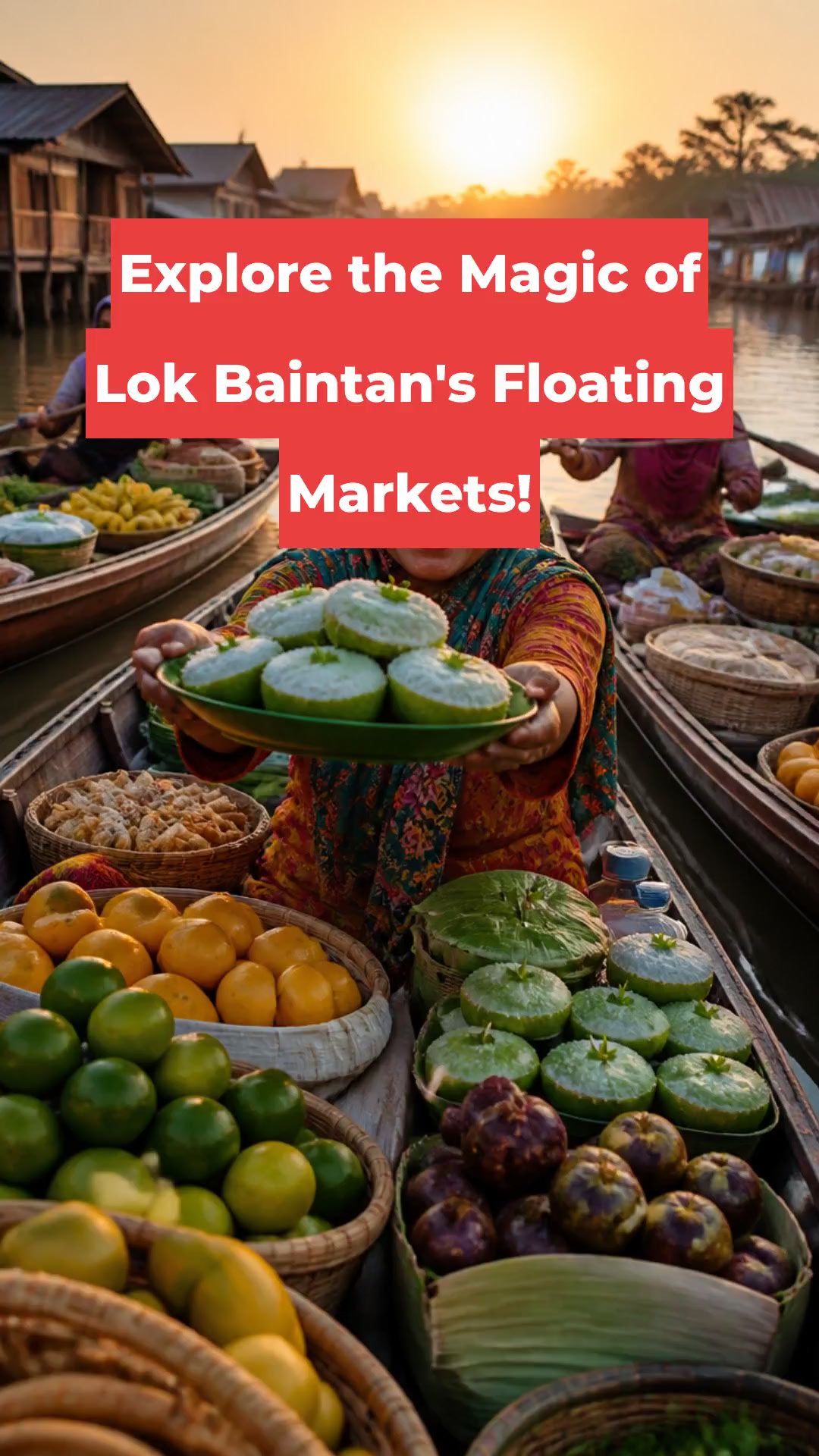 Explore the Magic of Lok Baintan's Floating Markets!