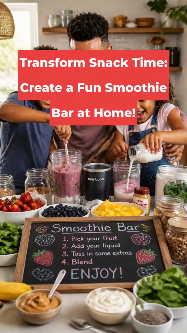 Transform Snack Time: Create a Fun Smoothie Bar at Home!